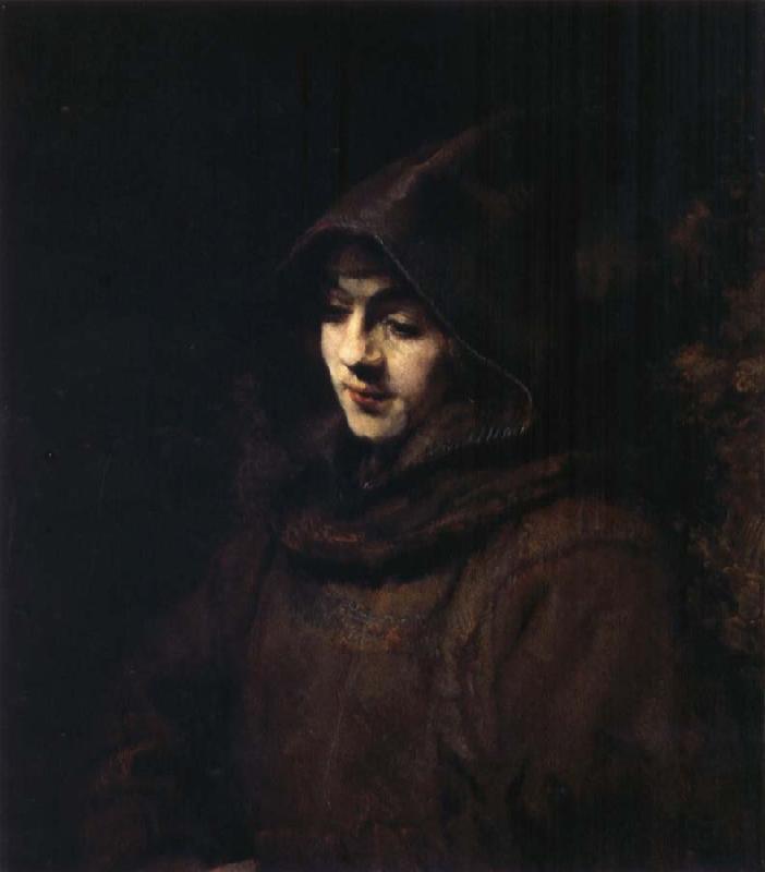 REMBRANDT Harmenszoon van Rijn Titus in a Monk-s Habit oil painting image